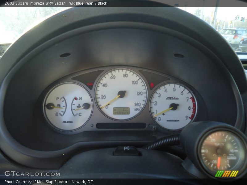 WR Blue Pearl / Black 2003 Subaru Impreza WRX Sedan