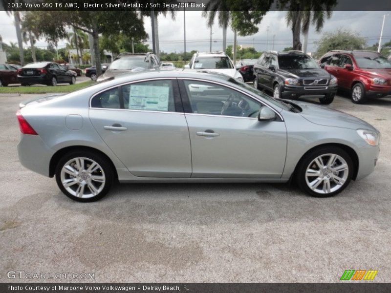 Electric Silver Metallic / Soft Beige/Off Black 2012 Volvo S60 T6 AWD