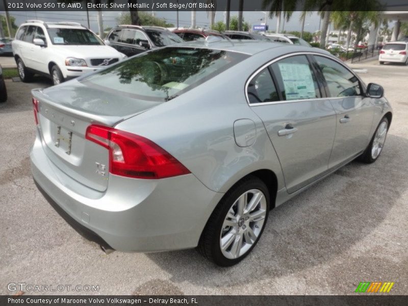 Electric Silver Metallic / Soft Beige/Off Black 2012 Volvo S60 T6 AWD