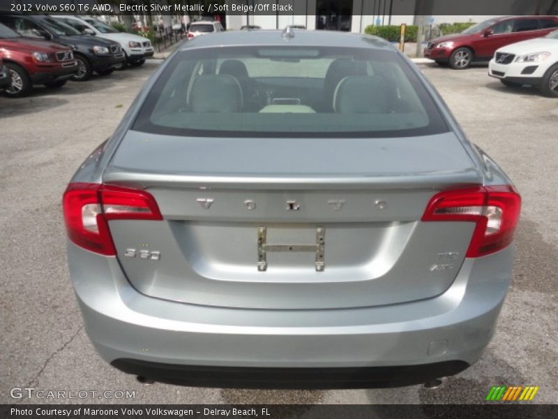 Electric Silver Metallic / Soft Beige/Off Black 2012 Volvo S60 T6 AWD
