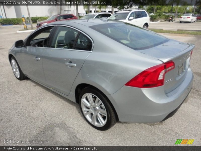Electric Silver Metallic / Soft Beige/Off Black 2012 Volvo S60 T6 AWD