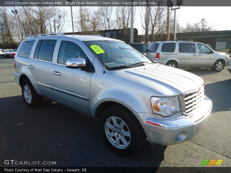 Bright Silver Metallic / Dark Slate Gray/Light Slate Gray 2008 Chrysler Aspen Limited 4WD
