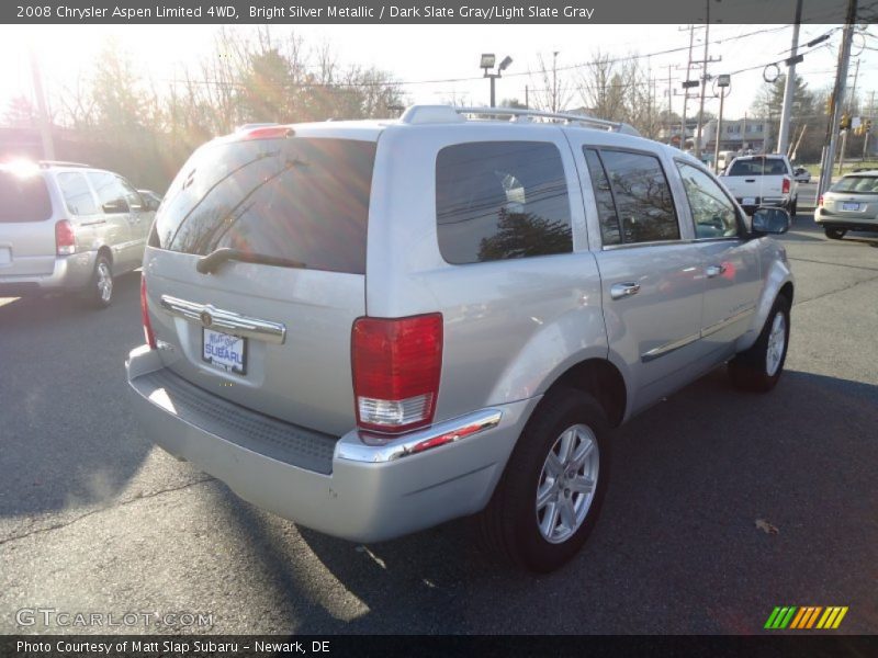 Bright Silver Metallic / Dark Slate Gray/Light Slate Gray 2008 Chrysler Aspen Limited 4WD