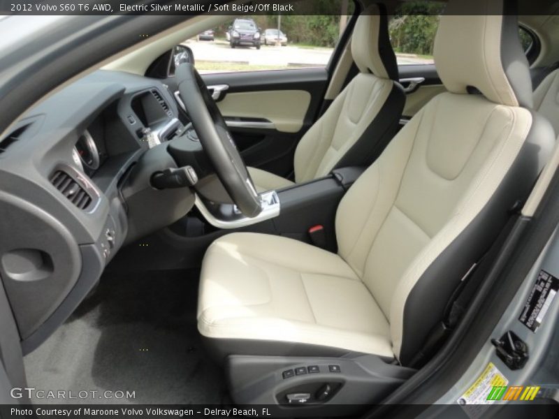  2012 S60 T6 AWD Soft Beige/Off Black Interior