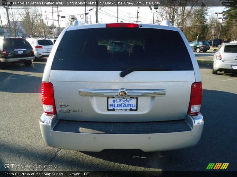 Bright Silver Metallic / Dark Slate Gray/Light Slate Gray 2008 Chrysler Aspen Limited 4WD