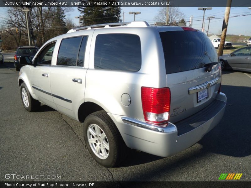 Bright Silver Metallic / Dark Slate Gray/Light Slate Gray 2008 Chrysler Aspen Limited 4WD