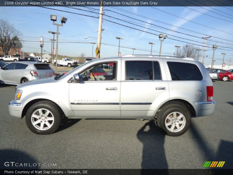 Bright Silver Metallic / Dark Slate Gray/Light Slate Gray 2008 Chrysler Aspen Limited 4WD