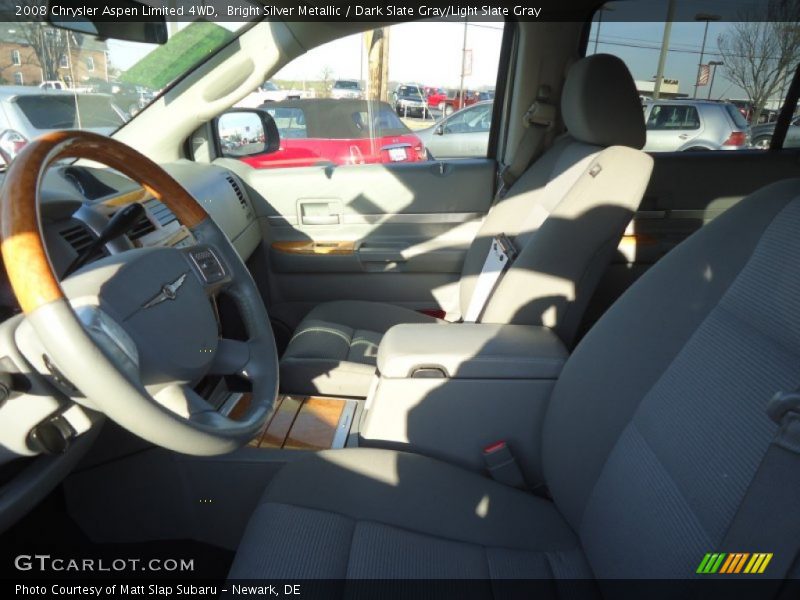 Bright Silver Metallic / Dark Slate Gray/Light Slate Gray 2008 Chrysler Aspen Limited 4WD