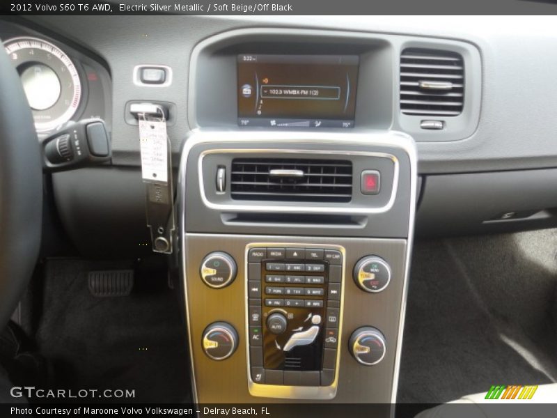 Electric Silver Metallic / Soft Beige/Off Black 2012 Volvo S60 T6 AWD