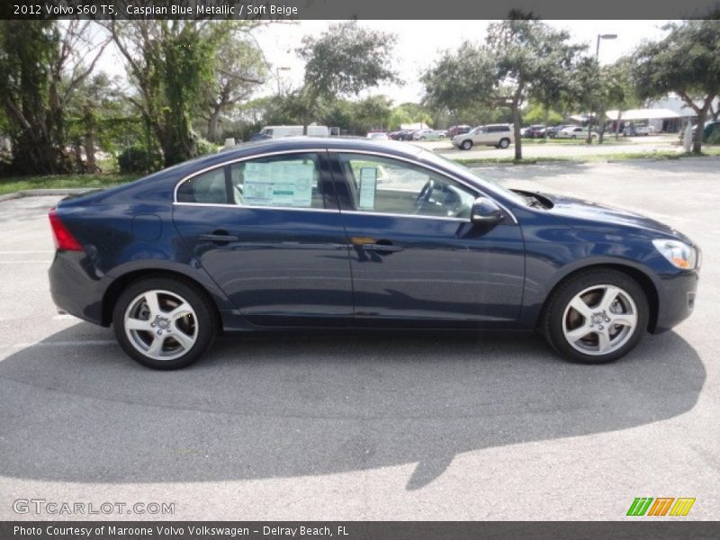 Caspian Blue Metallic / Soft Beige 2012 Volvo S60 T5
