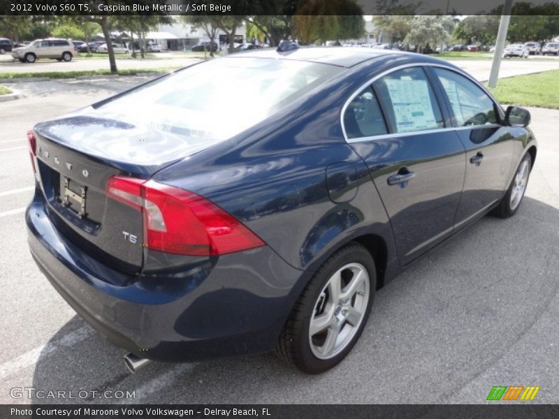 Caspian Blue Metallic / Soft Beige 2012 Volvo S60 T5