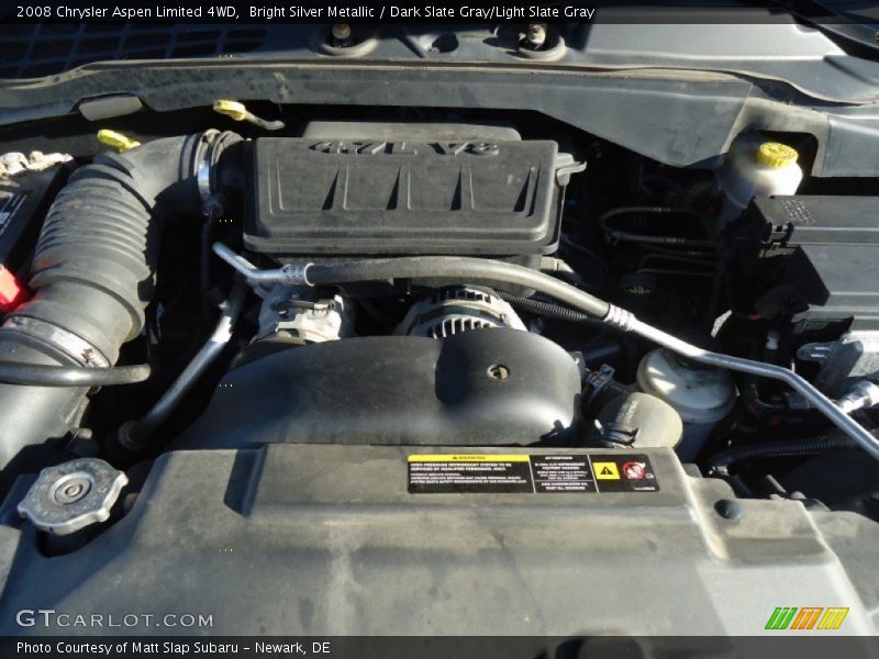 Bright Silver Metallic / Dark Slate Gray/Light Slate Gray 2008 Chrysler Aspen Limited 4WD