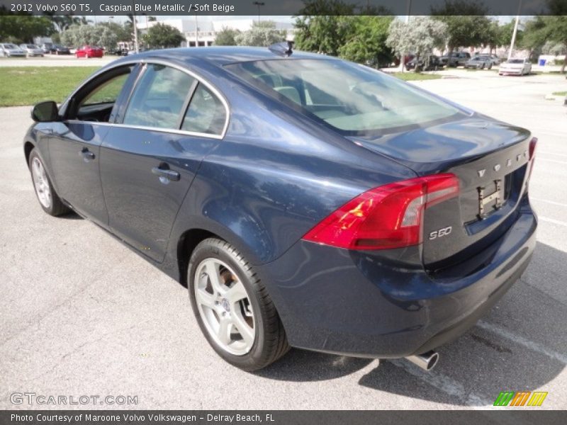 Caspian Blue Metallic / Soft Beige 2012 Volvo S60 T5