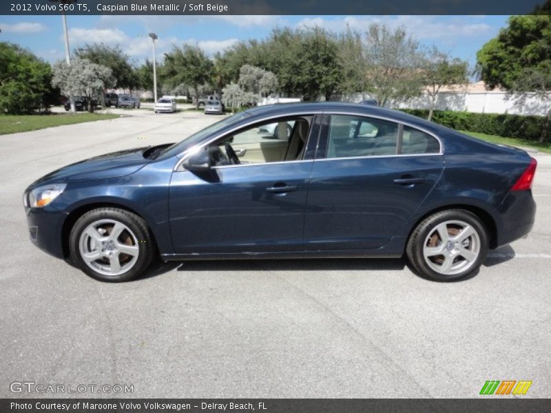 Caspian Blue Metallic / Soft Beige 2012 Volvo S60 T5