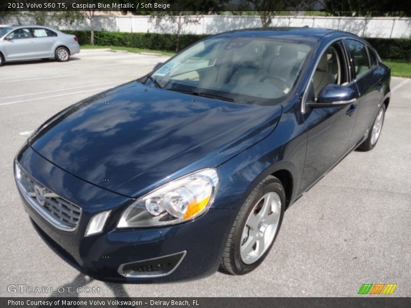 Caspian Blue Metallic / Soft Beige 2012 Volvo S60 T5
