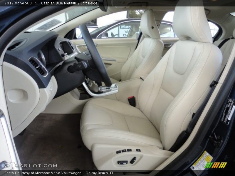 Caspian Blue Metallic / Soft Beige 2012 Volvo S60 T5
