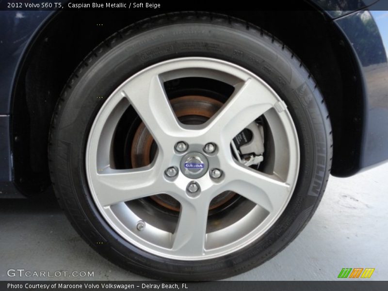 Caspian Blue Metallic / Soft Beige 2012 Volvo S60 T5