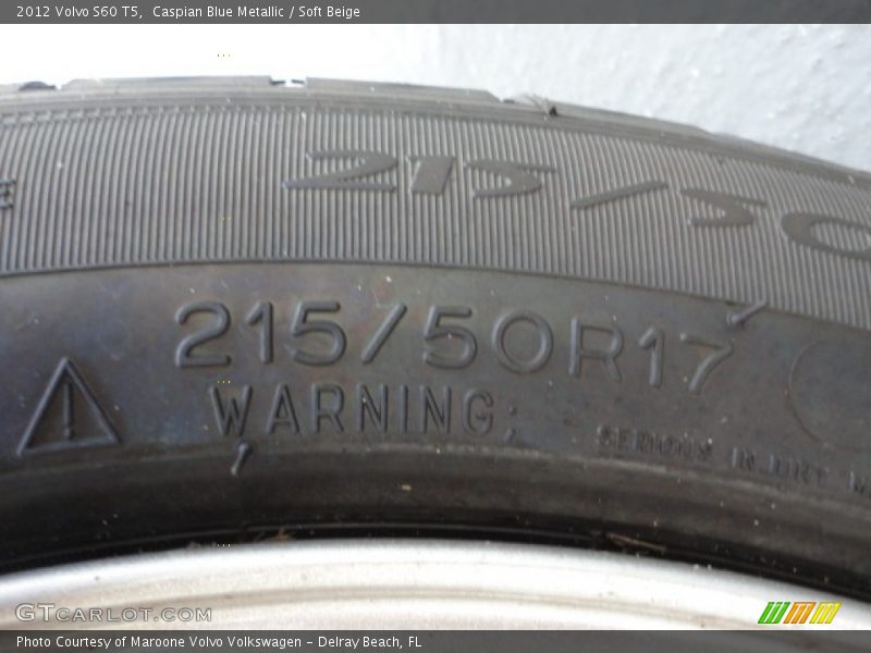 Caspian Blue Metallic / Soft Beige 2012 Volvo S60 T5