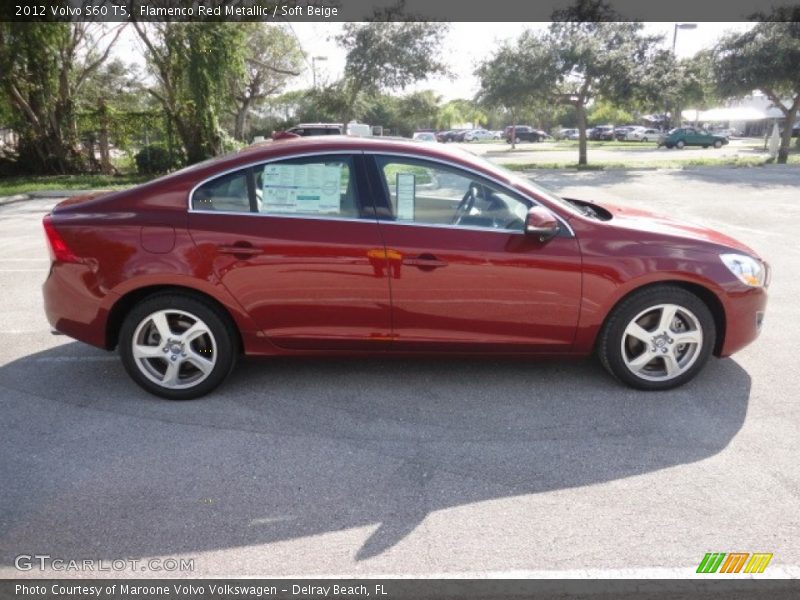 Flamenco Red Metallic / Soft Beige 2012 Volvo S60 T5