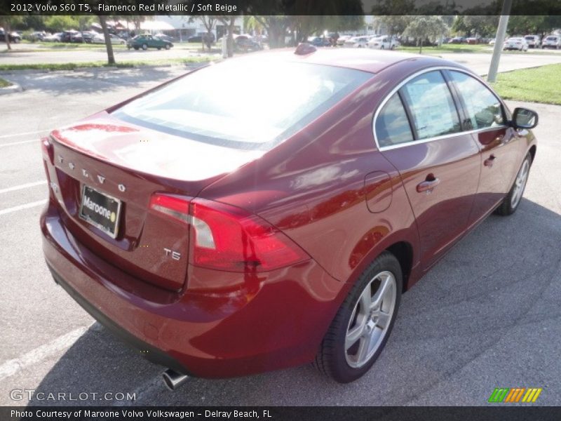Flamenco Red Metallic / Soft Beige 2012 Volvo S60 T5