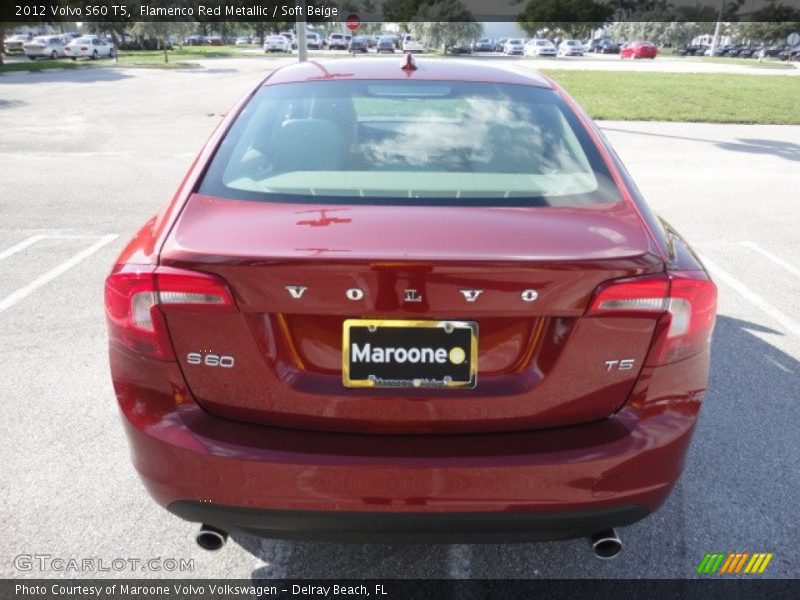 Flamenco Red Metallic / Soft Beige 2012 Volvo S60 T5