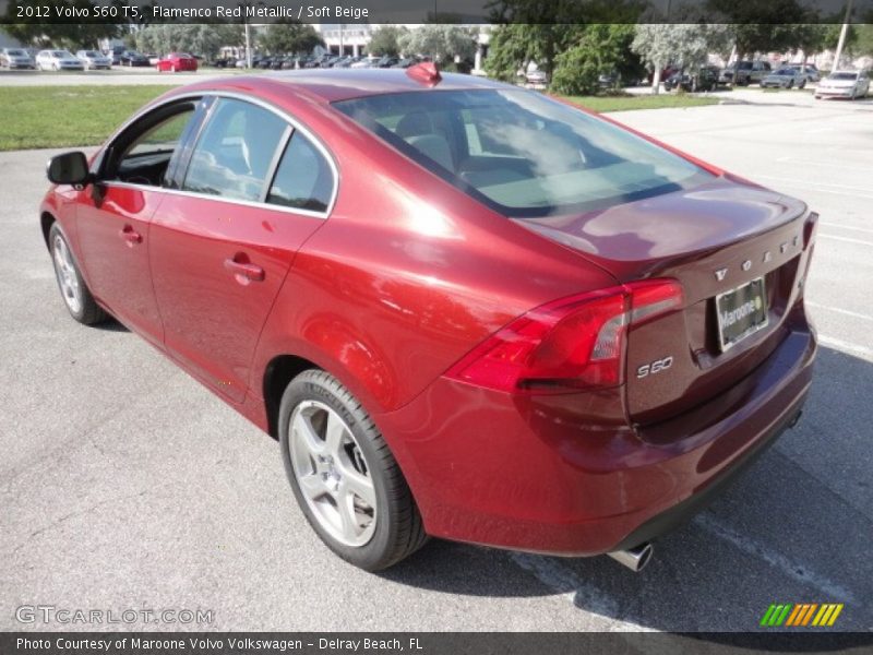 Flamenco Red Metallic / Soft Beige 2012 Volvo S60 T5