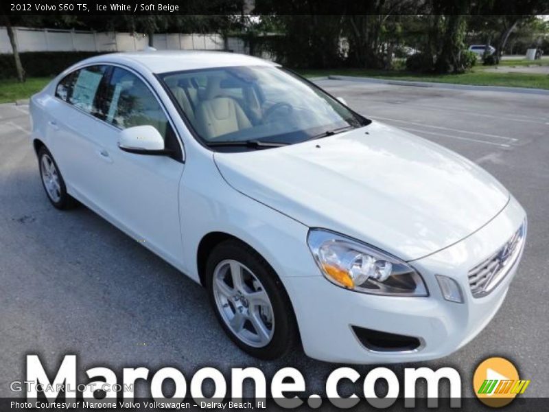 Ice White / Soft Beige 2012 Volvo S60 T5