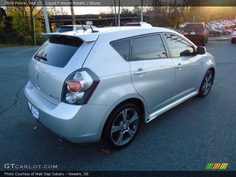 Liquid Platinum Metallic / Ebony 2009 Pontiac Vibe GT