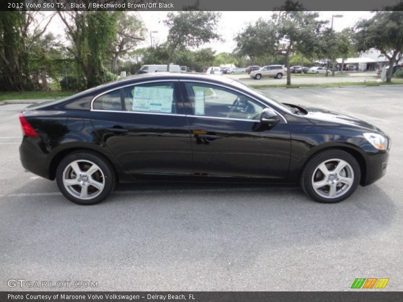 Black / Beechwood Brown/Off Black 2012 Volvo S60 T5