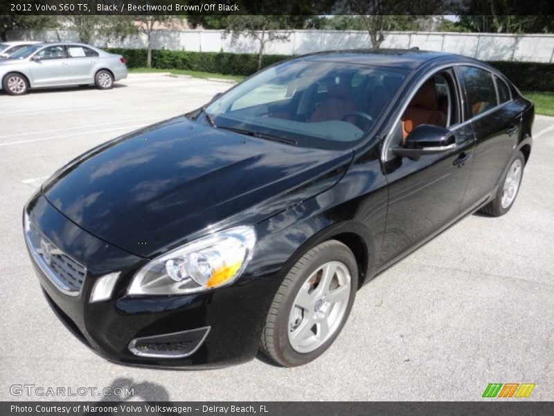 Black / Beechwood Brown/Off Black 2012 Volvo S60 T5