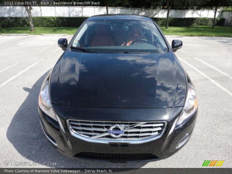 Black / Beechwood Brown/Off Black 2012 Volvo S60 T5