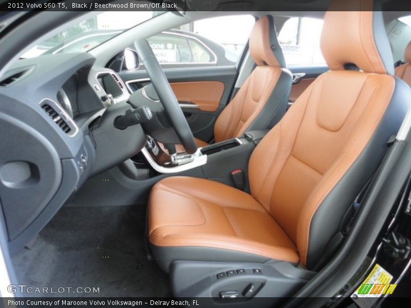 Black / Beechwood Brown/Off Black 2012 Volvo S60 T5