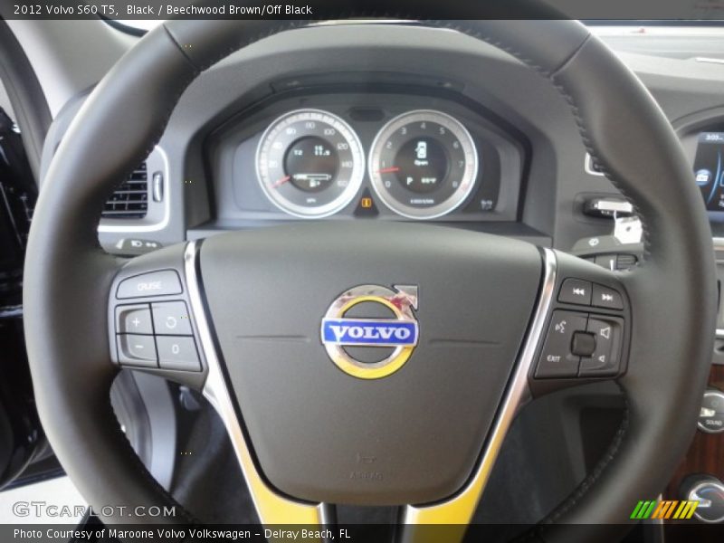 Black / Beechwood Brown/Off Black 2012 Volvo S60 T5