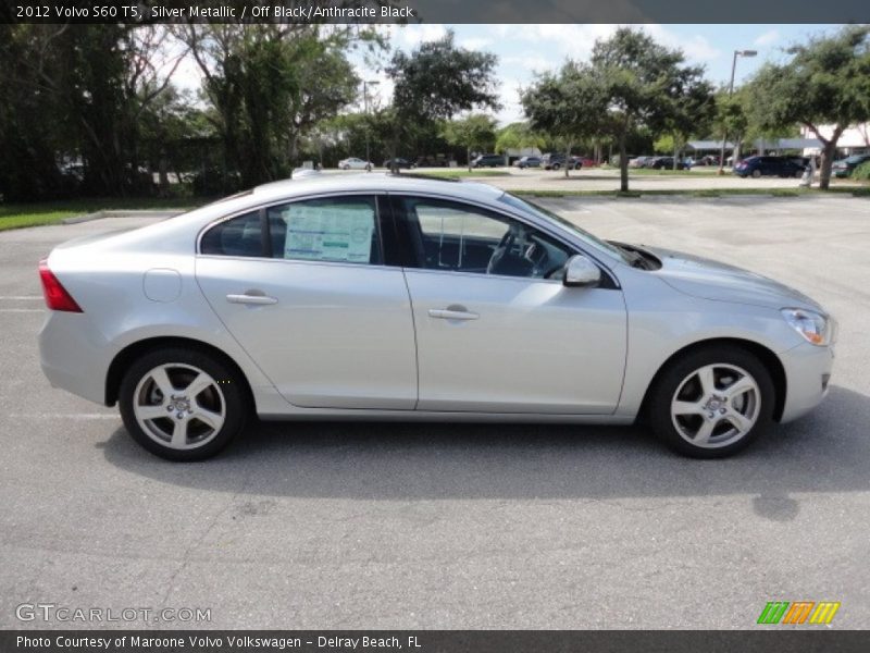 Silver Metallic / Off Black/Anthracite Black 2012 Volvo S60 T5