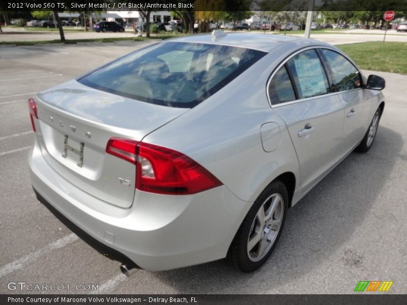 Silver Metallic / Off Black/Anthracite Black 2012 Volvo S60 T5