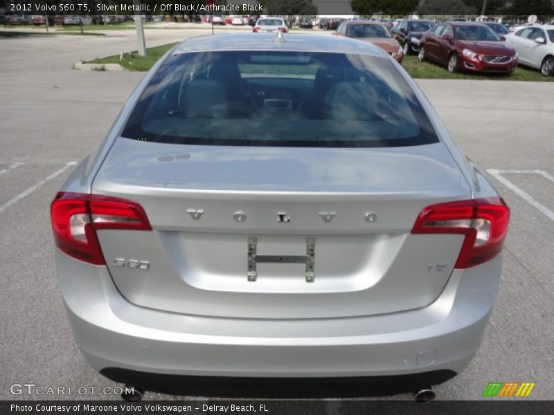 Silver Metallic / Off Black/Anthracite Black 2012 Volvo S60 T5