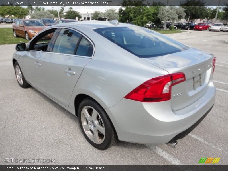 Silver Metallic / Off Black/Anthracite Black 2012 Volvo S60 T5