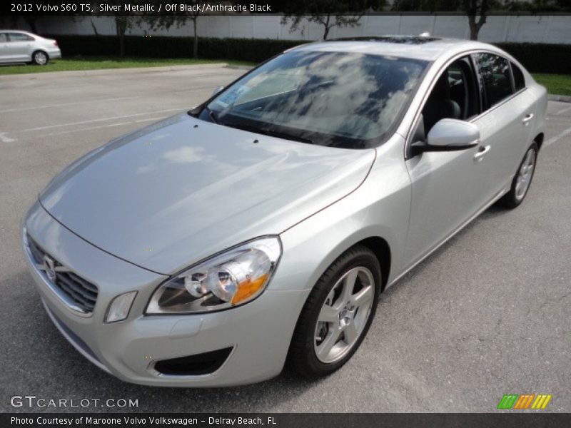 Silver Metallic / Off Black/Anthracite Black 2012 Volvo S60 T5