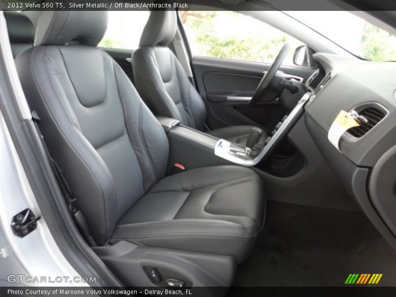 Silver Metallic / Off Black/Anthracite Black 2012 Volvo S60 T5