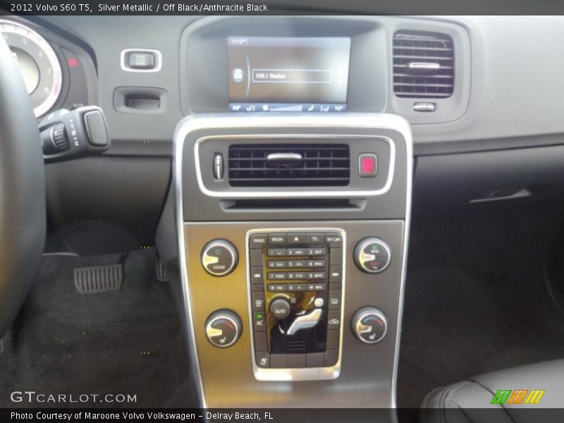 Silver Metallic / Off Black/Anthracite Black 2012 Volvo S60 T5