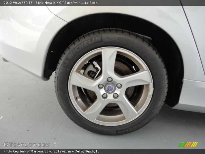 Silver Metallic / Off Black/Anthracite Black 2012 Volvo S60 T5