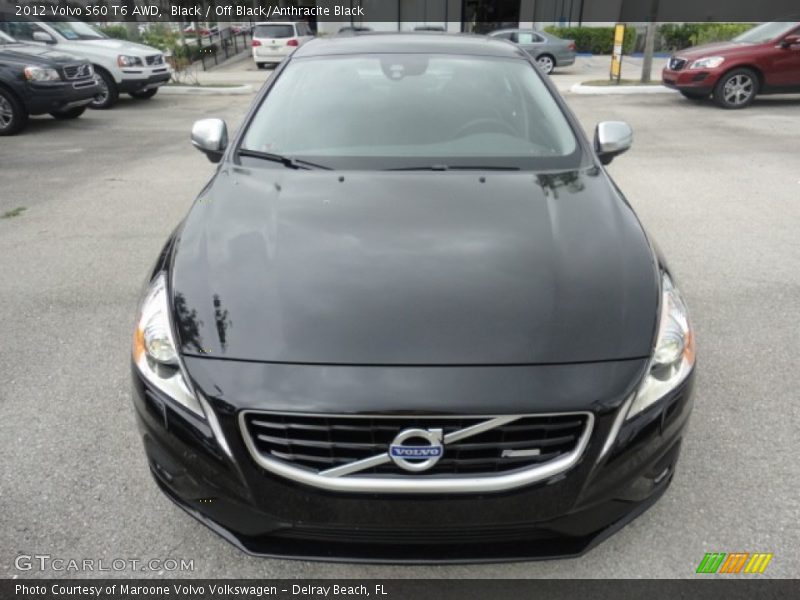 Black / Off Black/Anthracite Black 2012 Volvo S60 T6 AWD