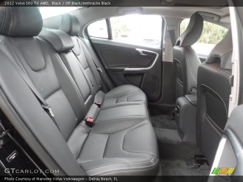  2012 S60 T6 AWD Off Black/Anthracite Black Interior
