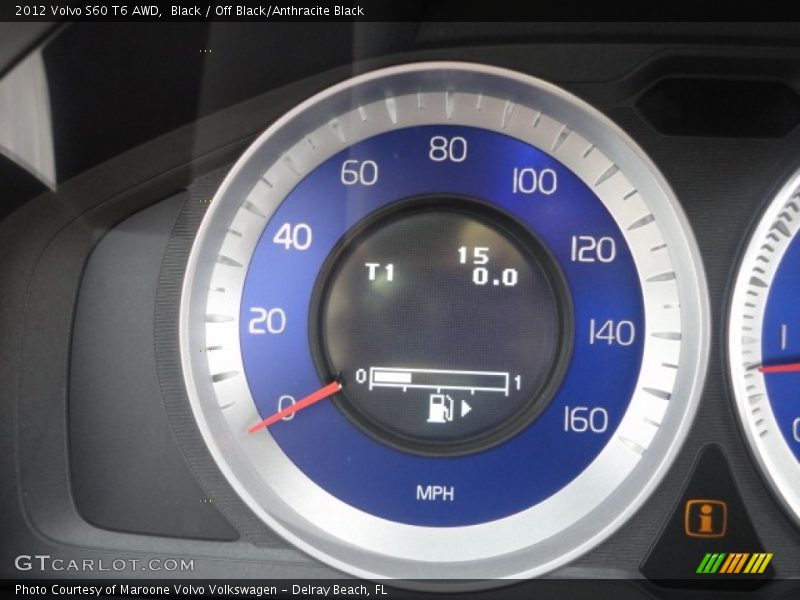Black / Off Black/Anthracite Black 2012 Volvo S60 T6 AWD