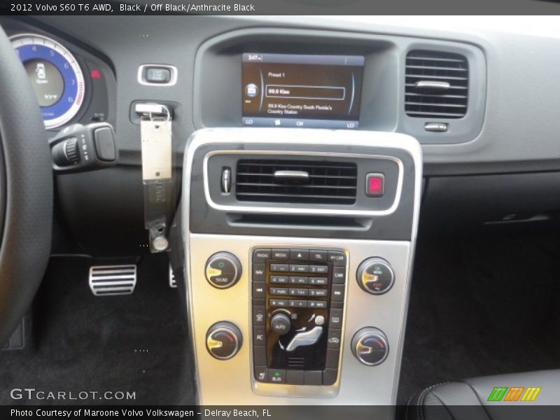 Black / Off Black/Anthracite Black 2012 Volvo S60 T6 AWD