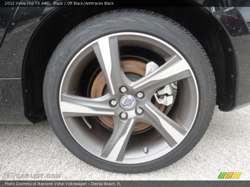 Black / Off Black/Anthracite Black 2012 Volvo S60 T6 AWD
