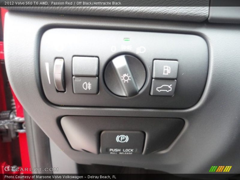 Passion Red / Off Black/Anthracite Black 2012 Volvo S60 T6 AWD