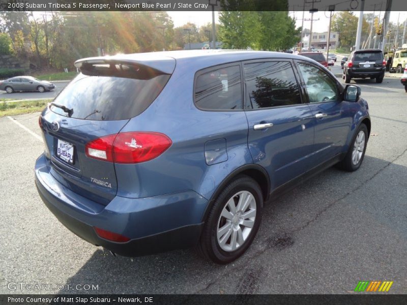 Newport Blue Pearl / Slate Gray 2008 Subaru Tribeca 5 Passenger