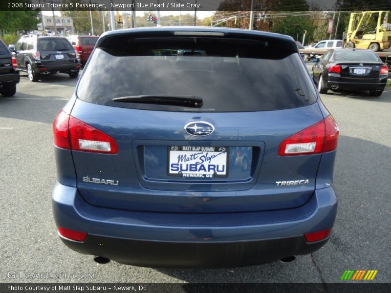 Newport Blue Pearl / Slate Gray 2008 Subaru Tribeca 5 Passenger