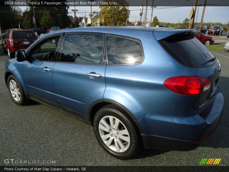 Newport Blue Pearl / Slate Gray 2008 Subaru Tribeca 5 Passenger